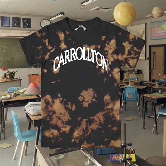"CARROLLTON" Puff Arch Acid Wash Tee