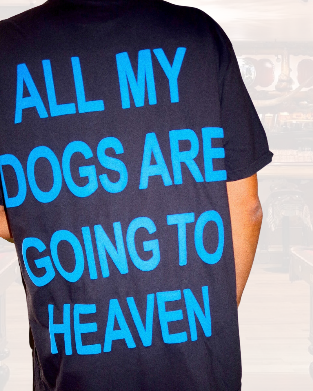 ALL MY DOGS ARE GOING TO HEAVEN Puff T-Shirt