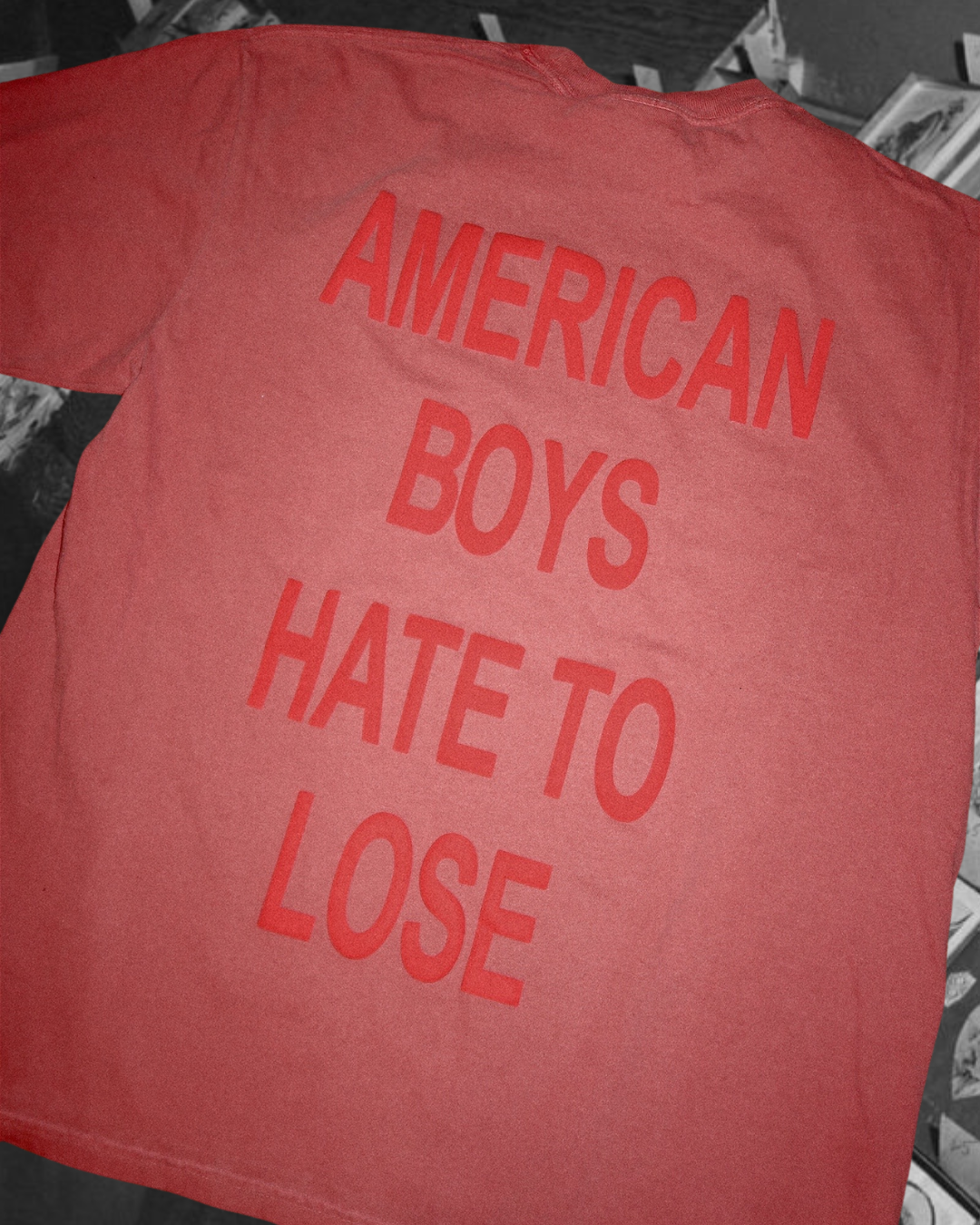 AMERICAN BOYS HATE TO LOSE Garment Dyed Tee