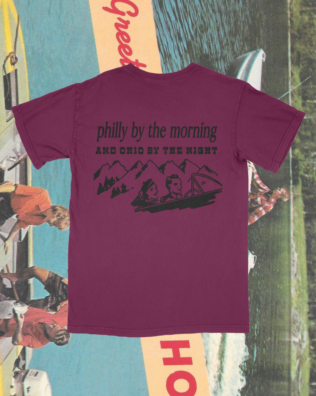 PHILLY BY THE MORNING, OHIO... Garment Wash Tee