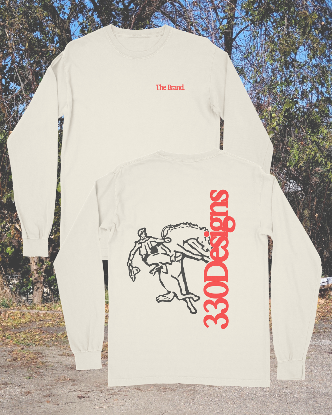 330 "For The Brand" Out West Ivory Long Sleeve