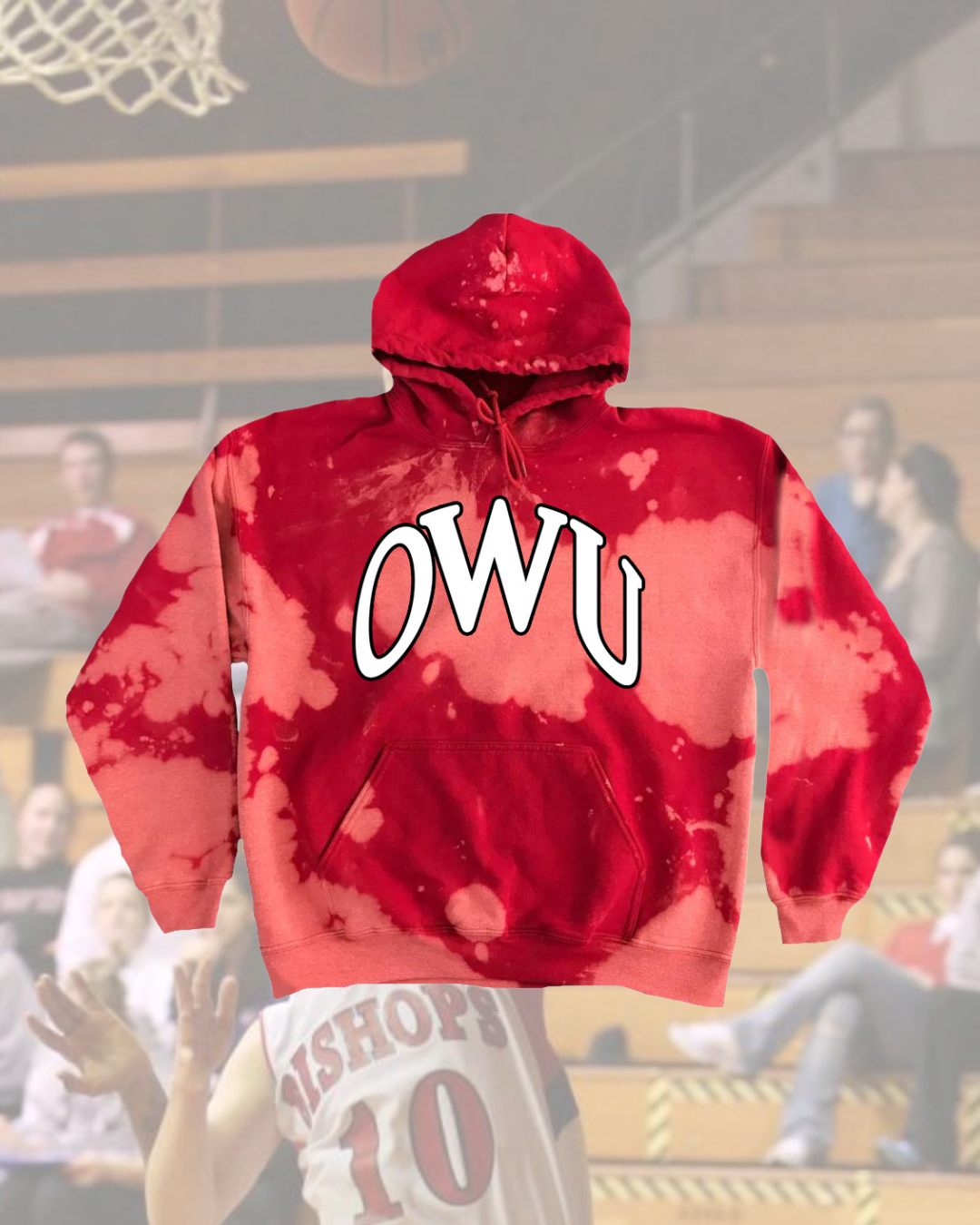 OWU Red Acid Wash Sweatshirt