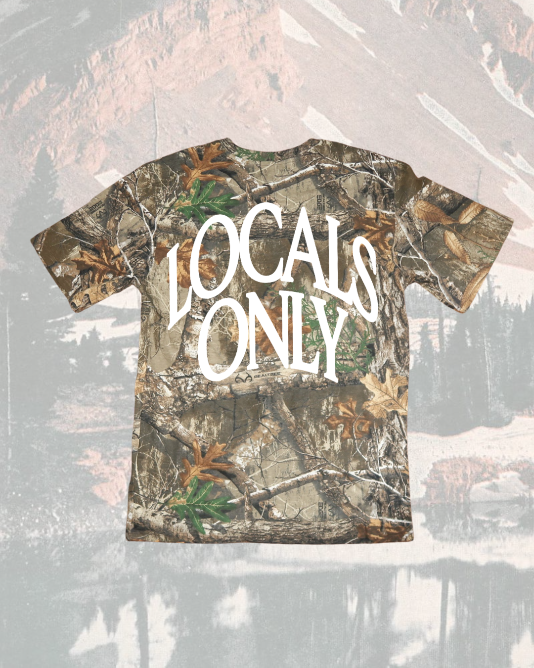 LOCALS ONLY Camo Box Tee