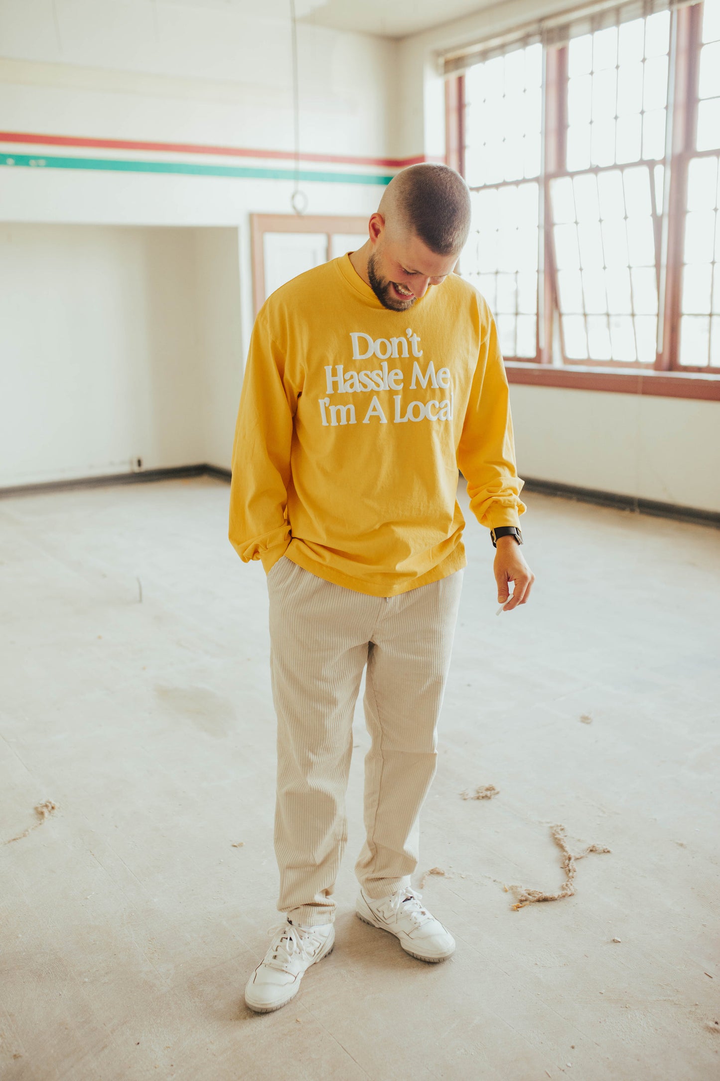 "Don't Hassle Me..." Yellow Gold Long Sleeve