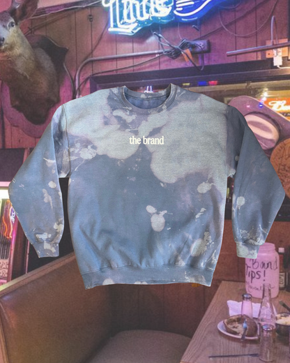 Can't Drink All Day If ... Acid Wash Crewneck