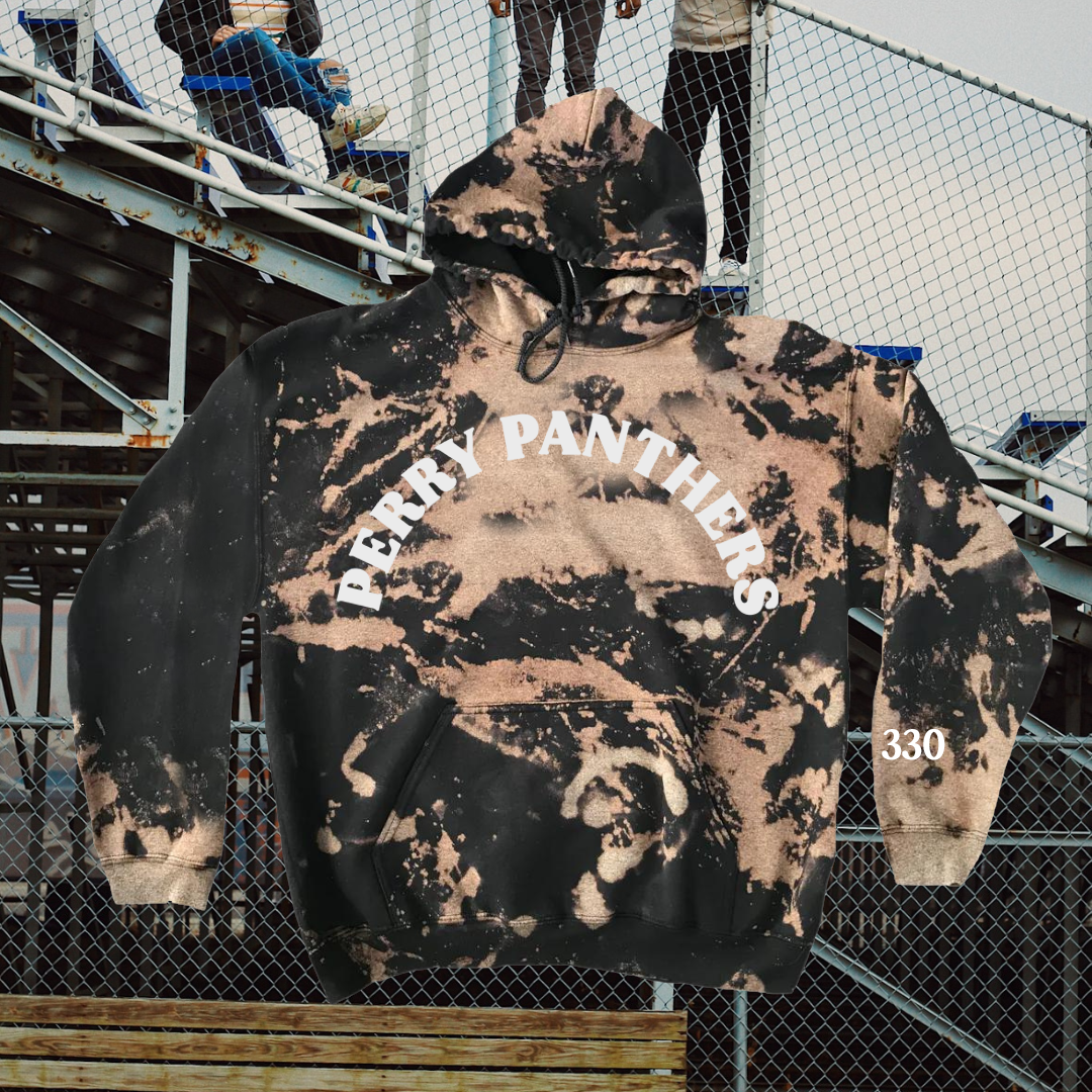"PERRY PANTHERS" Arch Acid Wash Sweatshirt