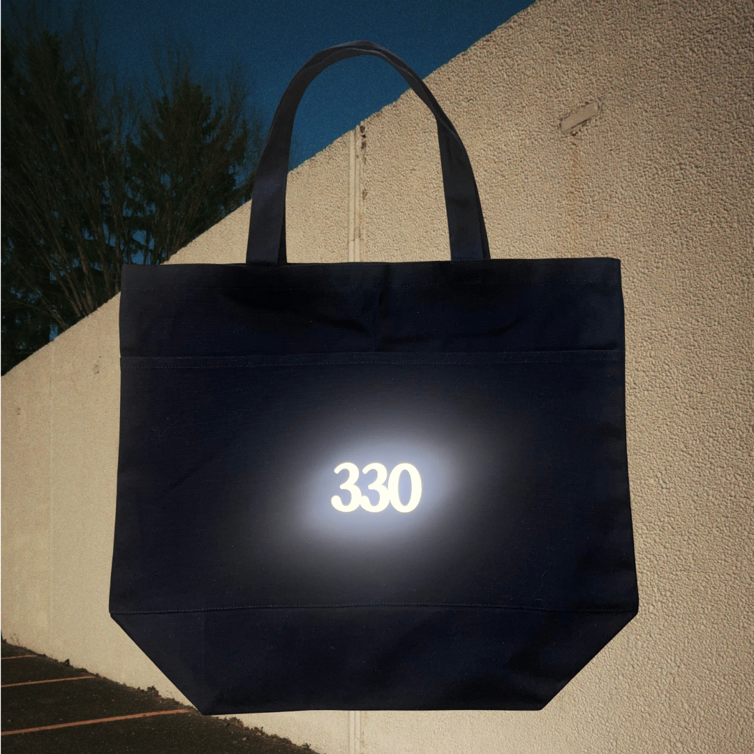 "The Brand" Reflective Onyx Tote