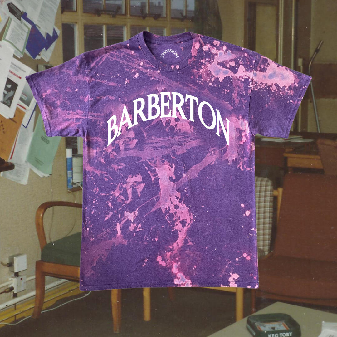 "BARBERTON" Puff Arch Acid Wash Tee