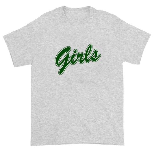 "Girls" Forest Green Script  90's Tee