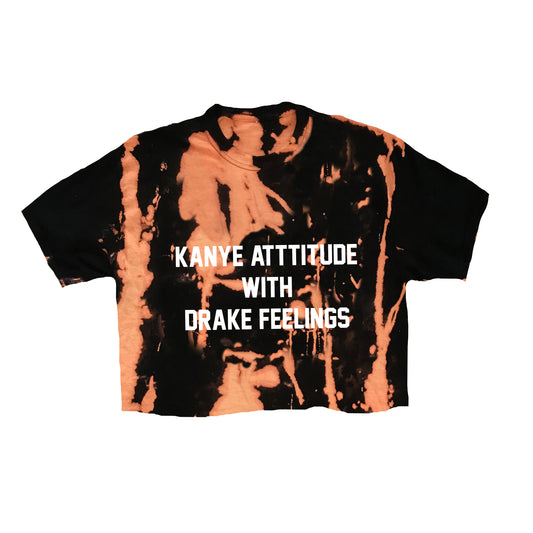 Kanye Attitude | Drake Feelings Crop Vintage Tee