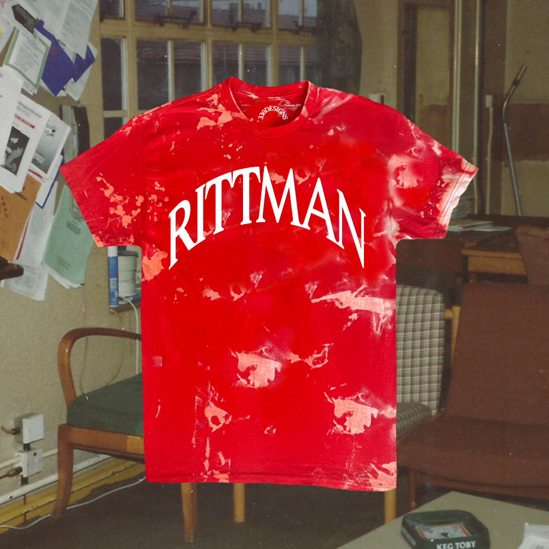 "RITTMAN" Puff Arch Acid Wash Tee