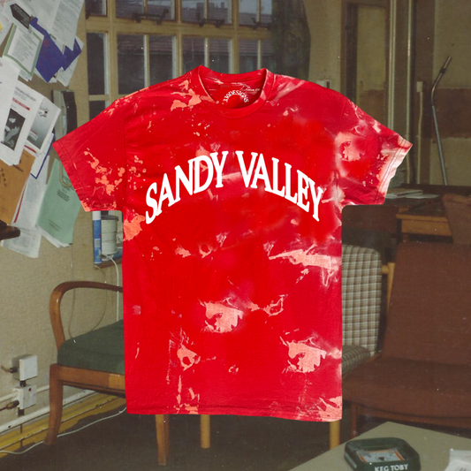 "SANDY VALLEY" Puff Arch Acid Wash Tee