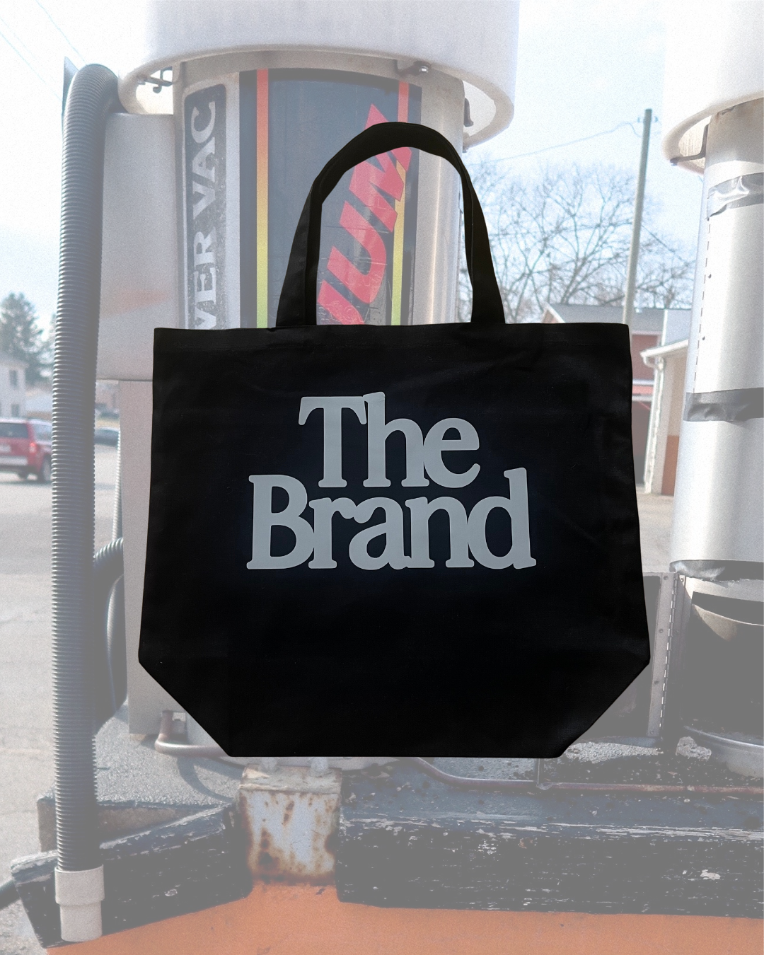 "The Brand" Reflective Onyx Tote