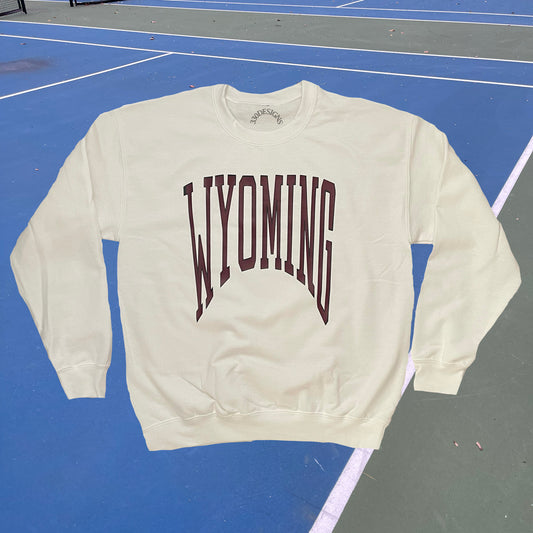 "WYOMING" Out West Homage Crewneck